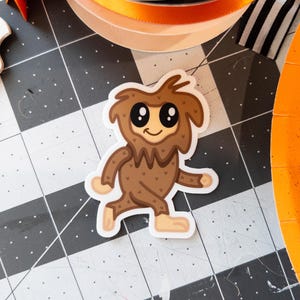 Cute Bigfoot Sticker | Vinyl | Waterproof | Cryptid Die-Cut Sticker Collection