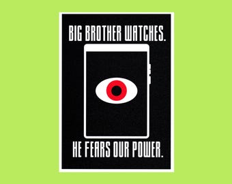 Big Brother Watches Art Print 4x6 or 5x7