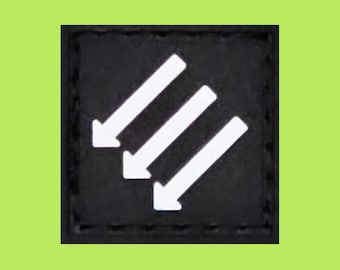 Iron Front Antifa 1x1 Mini Morale Patch PVC Hook and Loop