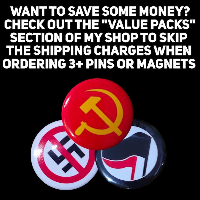 F ICE Abolish ICE 1 Inch or 1.25 Inch Pinback Button image 3