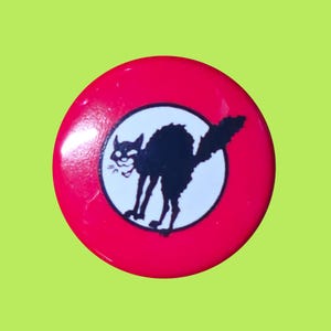 Anarchist Black Sabo Cat 1 Inch or 1.25 Inch Pinback Button