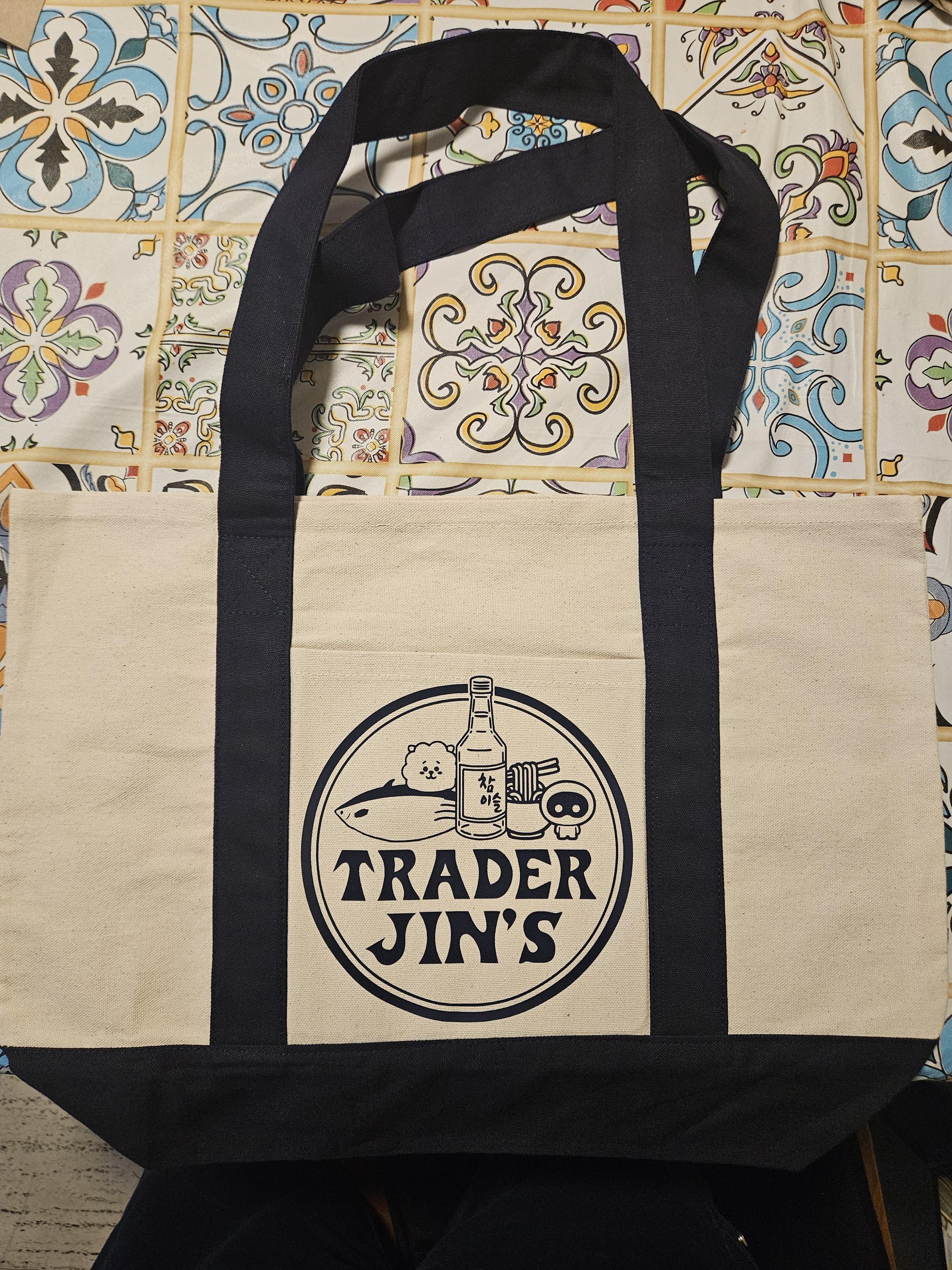 BTS Trader Jin's Tote Bag - Etsy