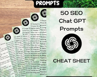SEO ChatGPT Prompts: 50 PDF Guide for Optimized Content Creation & Effective SEO Strategy