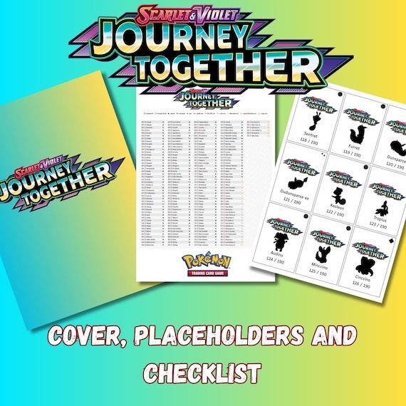 Pokemon TCG Journey Together Set Binder Placeholder and Checklist Master Card List Digital Download Scarlet & Violet - Etsy Pokemon TCG Journey Together Set Binder Placeholder and Checklist Master Card List Digital Download Scarlet & Violet - Etsy
