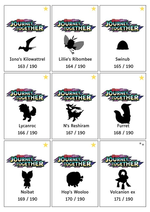 journey together pokemon card list english Pokmon TCG Journey Together Card List | PDF | Nintendo Franchises