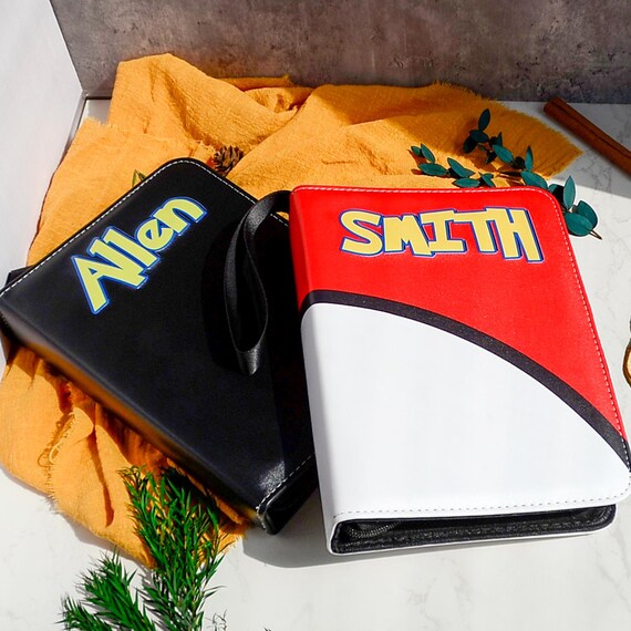 NUOSWEK Kartenbinder Mit 400 Taschen & Reißverschluss – Für MTG, Yugioh, Sportkarten, Schwarz