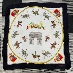 CELINE silk scarf vintage