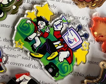 DELTARUNE: SpamTenna Bigshot Couch Spamton Tenna | 7cm 2.7" Acrylic Charm | Fan Merch RPG Video Game Indie Gamer Gift Yaoi Ship