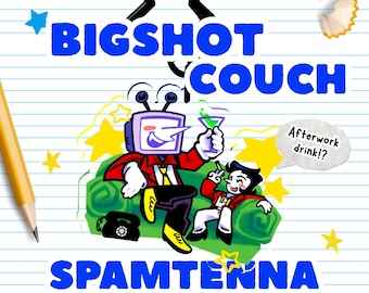 DELTARUNE: Bigshot Couch von Spatenna | 7 cm 2.7" Acryl Anhänger | Fan Merch RPG Videospiel Indie Gamer Geschenk Yaoi Schiff