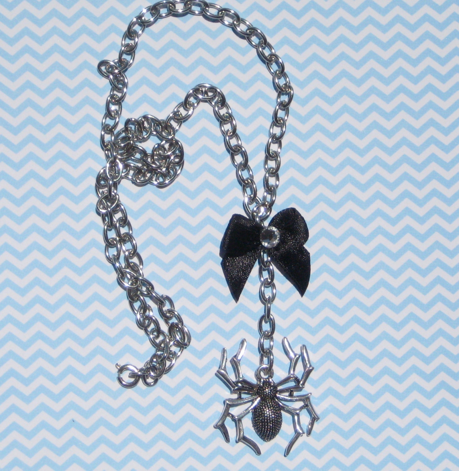 Black Widow Spider Necklace Etsy