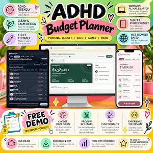 ADHD Budget Planner App | Paycheck Budget, Bill Tracker, Expense, Debt & Savings Tracker | ADHD Friendly Browser Money Planner