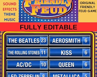 Editable Family Quiz Game | Ultimate Party Trivia Game | Interactive Game Night | Perfect for Adults - Kids | Customizable Game | Party Quiz