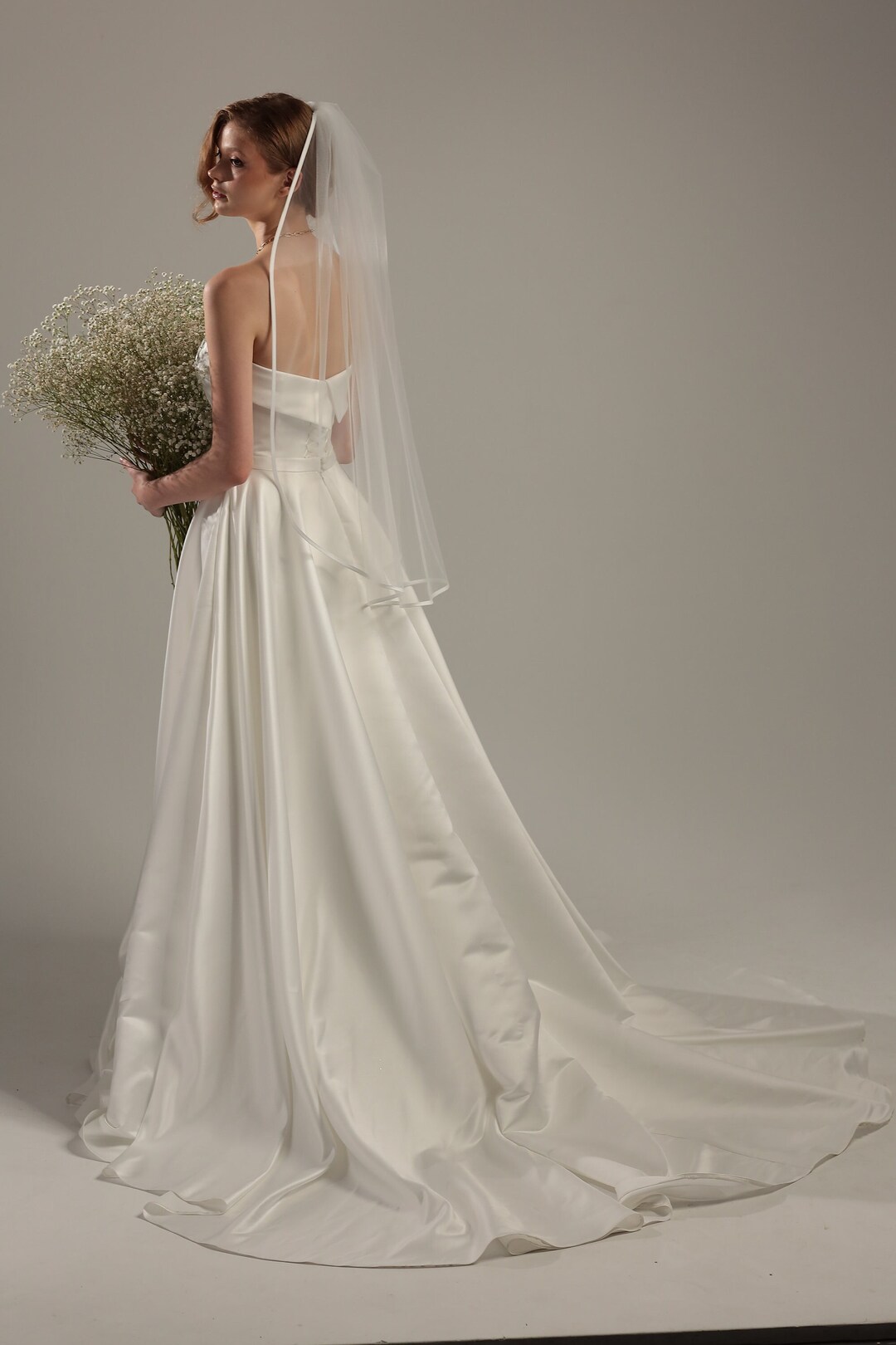 SATIN EDGE VEIL S128