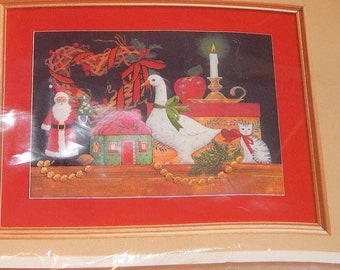 Kit de bordado navideño: The Creative Circle 2287 Recuerdos de Navidad Diseñado por Linda Hill Griffith Nuevo Sellado