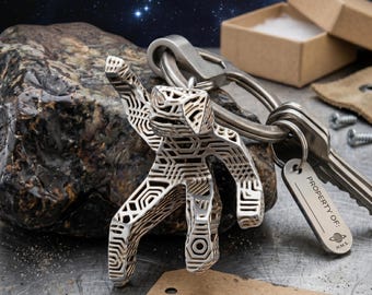Project Hail Mary Merch Rocky Keychain, 3D Printed Eridian Key Chain, Sci Fi Book Lover Gift, Ryland Grace Cosplay Bag Charm Keyring