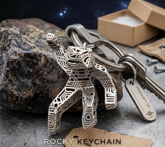 Project Hail Mary Merch Rocky Keychain, 3D Printed Eridian Key