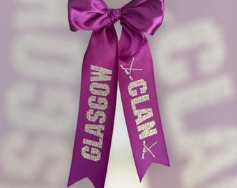 personalised hair bows / sports bows / hockey bows / custom bows / XL bows / handmade bows