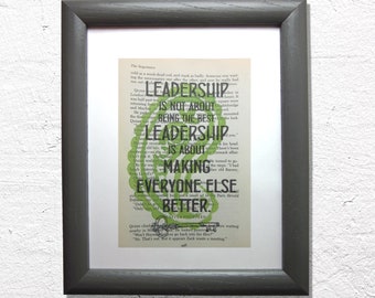 Leadership is not about being the best, leadership is about making everyone else better-   inspirational quote, boss gift, leader, mentor