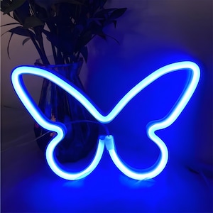 Butterfly Led Neon Sign | Neon Light Sign | Neon Wall Sign | Acrylic Neon Sign | Custom Neon Sign | Neon Name Sign | Neon Art