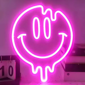 Smiley Face Neon Sign For Wall Decor | custom neon signs | neon bedroom signs | neon light | led neon sign | led neon sign | Neon Art