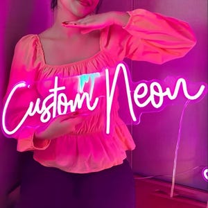 Letrero de neón personalizado para decoración de pared, letrero de neón para bodas, letrero de neón para cumpleaños, letrero de neón para bar, letrero de neón para habitación de niños, logotipo comercial de neón personalizado