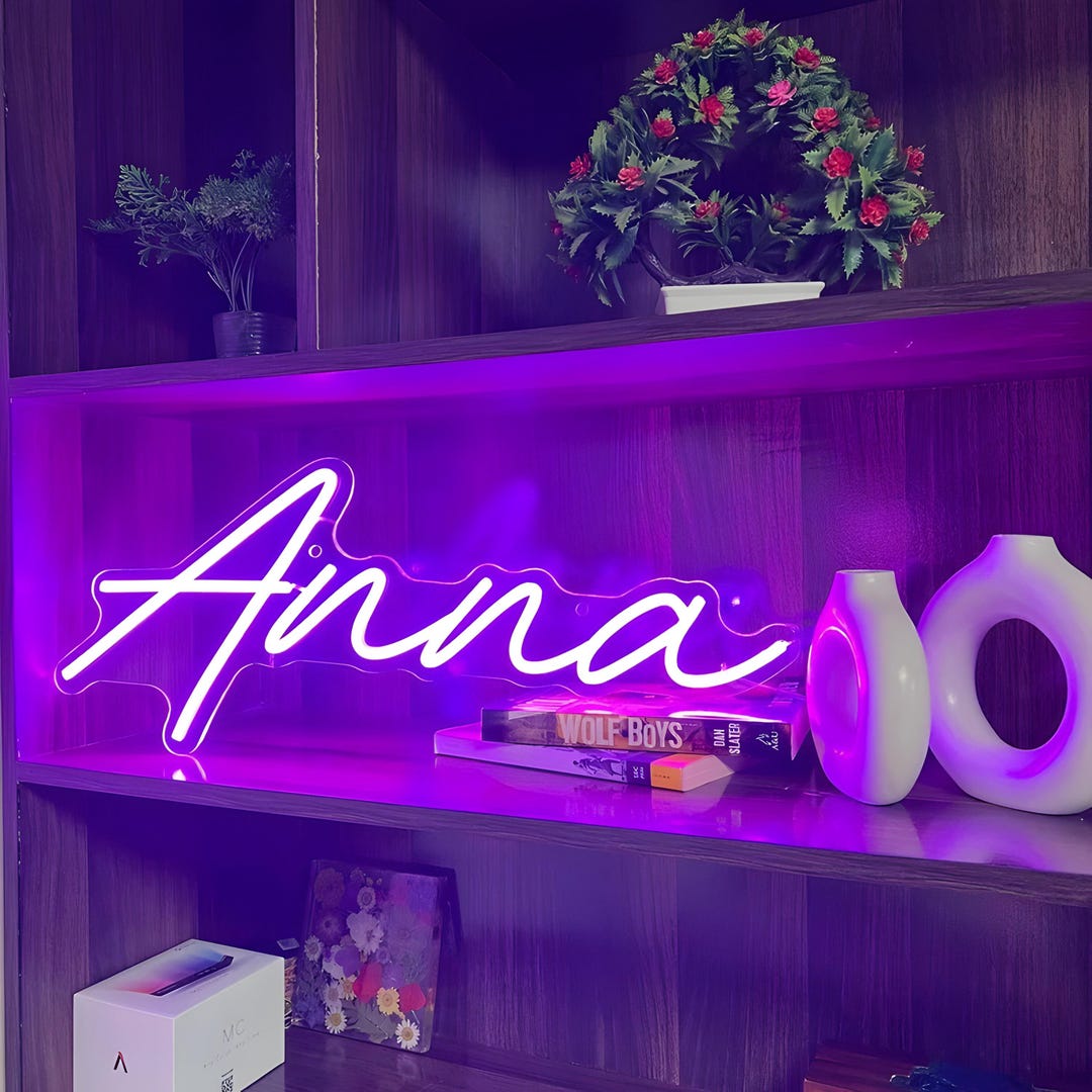Customized Name LED Neon Sign | Custom Neon Sign | LED Sign | Neon Name ...