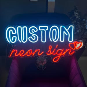 Letrero de neón personalizado para negocios, letrero de neón para bodas, letrero de neón para bares, letrero de neón para Navidad, letrero de neón con nombre, luz de neón LED, letrero de neón estético