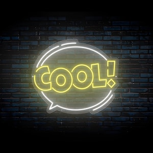 Coole LED Neon Leuchtreklame | Neonlicht-Zeichen | Benutzerdefinierte Leuchtreklame | Acryl-Zeichen | Spielzimmer Dekor | Leuchtschild | Wandkunst | Wohnkultur