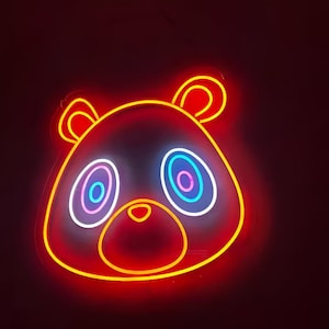 Panda Led Neon Sign For Wall Decor | Neon Signs Gaming | Acrylic Neon Signs | Panda Neon Sign | Neon Bedroom Signs | Neon Signs Customize