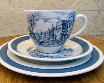 Alfred Meakin Ltd “Stately Homes – Glamis Castle” Cup Saucer Plate Trio