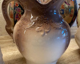 Vintage Arnel's Victorian Style Ceramic Water Pitcher