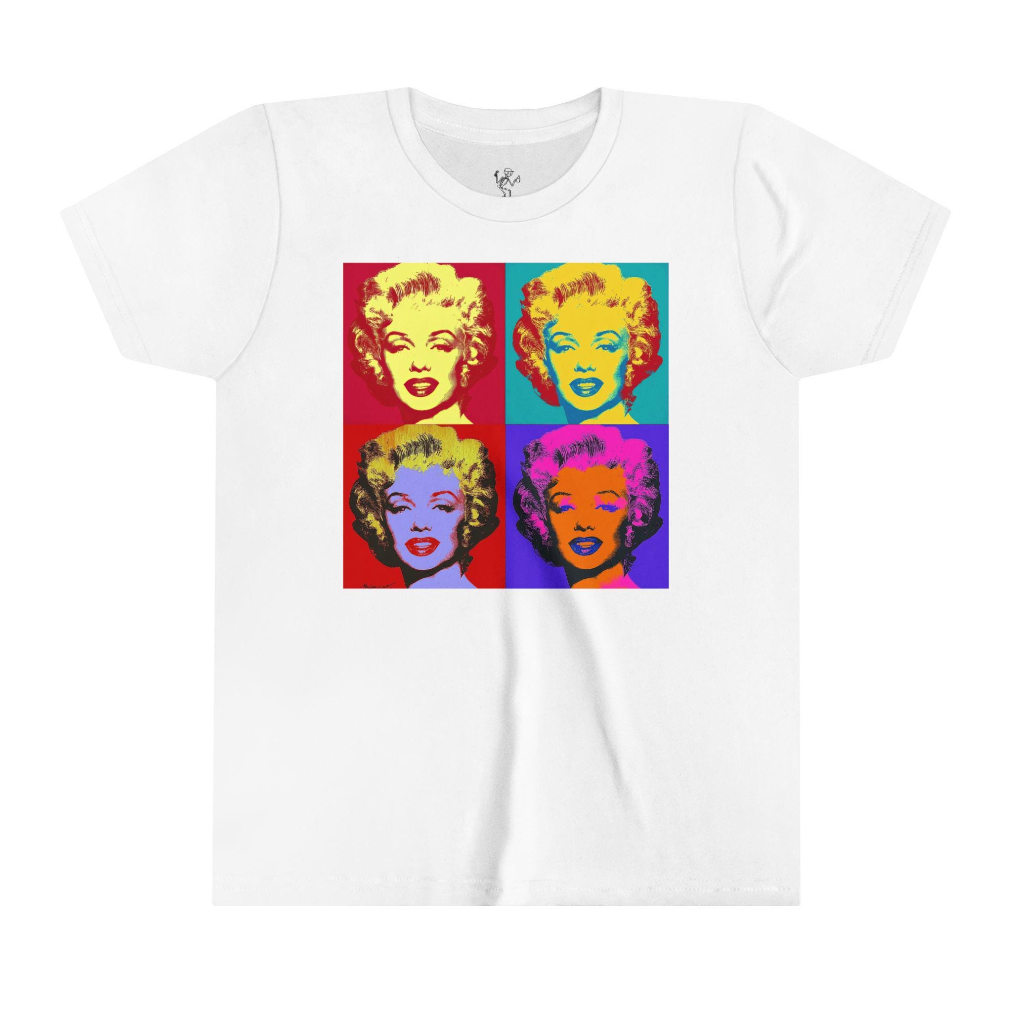 Marilyn Monroe Youth Tee, Pop Art Tshirt, Modern Art Graphic Shirt 