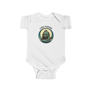 The Creature From the Black Lagoon Halloween-onsie, Halloween-kostuum uit één stuk baby, griezelige peuterjumpsuit, rompertje afbeelding 2
