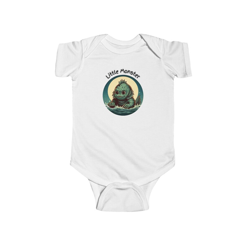The Creature From the Black Lagoon Halloween-onsie, Halloween-kostuum uit één stuk baby, griezelige peuterjumpsuit, rompertje afbeelding 2
