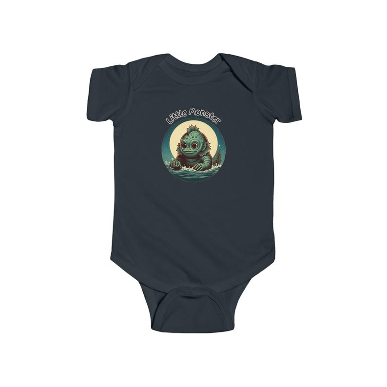 The Creature From the Black Lagoon Halloween-onsie, Halloween-kostuum uit één stuk baby, griezelige peuterjumpsuit, rompertje afbeelding 3