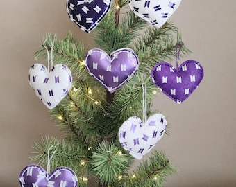 BTS Heart Ornament