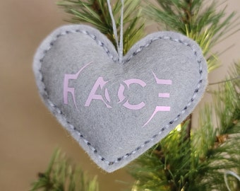 FACE by Jimin Heart Ornament