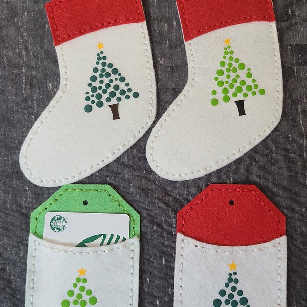 Christmas Tree Stocking/Gift Card Holder