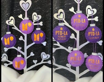 Permission to Dance - LA Concert BTS Ornament (can be customized for Las Vegas or Seoul too!)