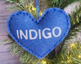 INDIGO by RM Heart Ornament