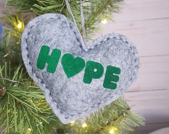 HOPE Heart Ornament