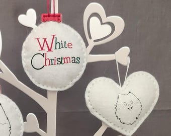 White Christmas with Bing Crosby and V Ornament(s)