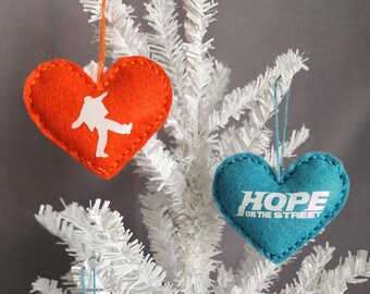 HOPE on the Street by J-hope Heart Ornament