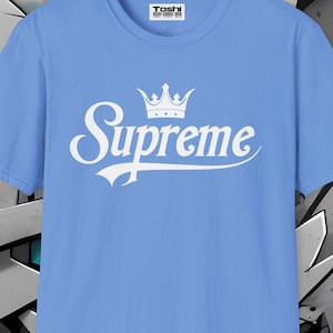 Supreme Crown Tee - Hiphop Street Style, Djärv Minimalistisk Design, Unisex Vuxen T-shirt - B-boy - Breaking - Fri Frakt!