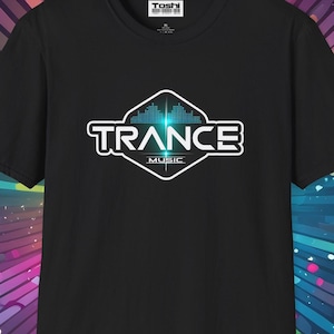 Trance Music Lover Tee - Unisex Adult T-Shirt Minimalist EDM Style - Jungle Electronic Dance - Rave House Dupstep D&B