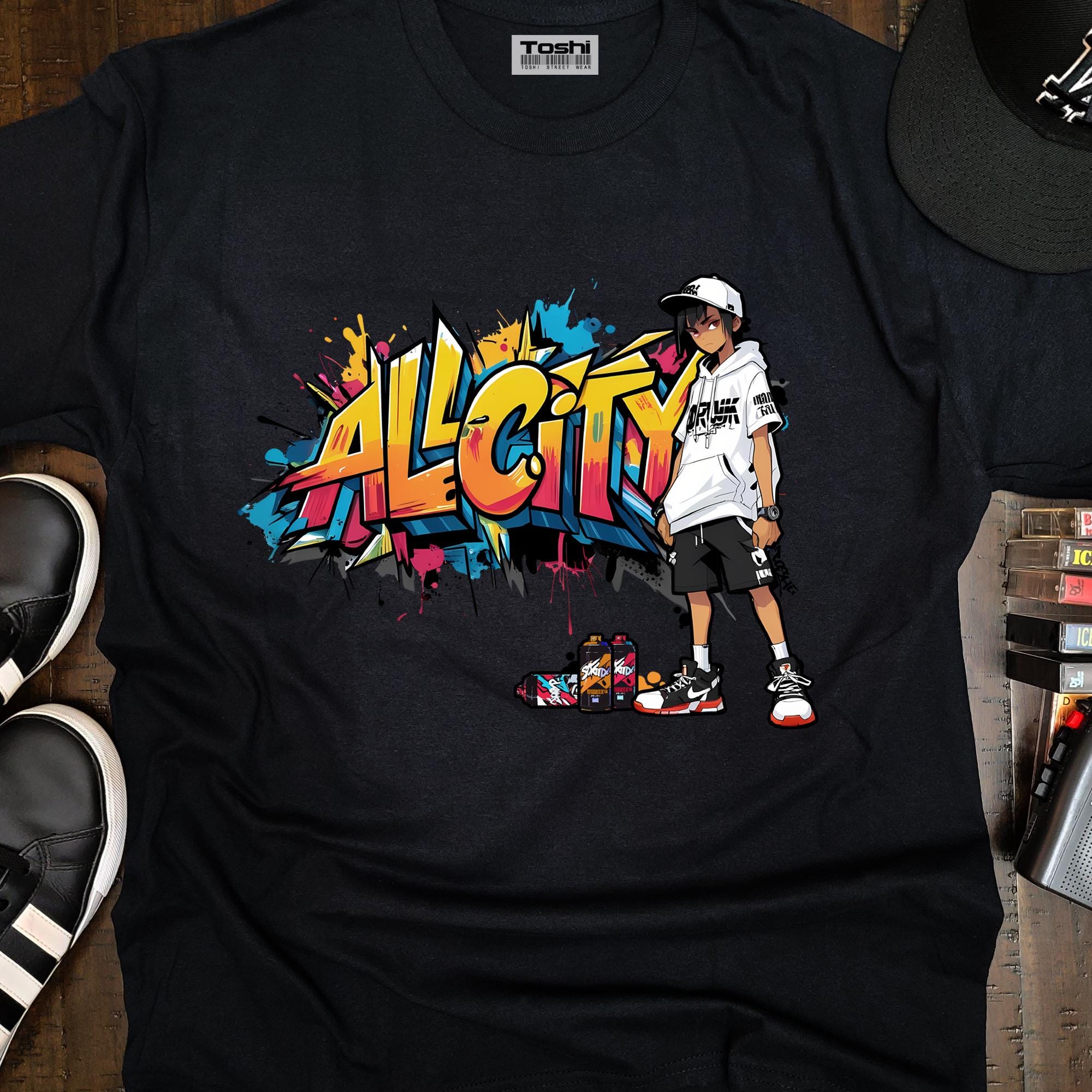 Graffiti Hip Hop B-boy Tee 
