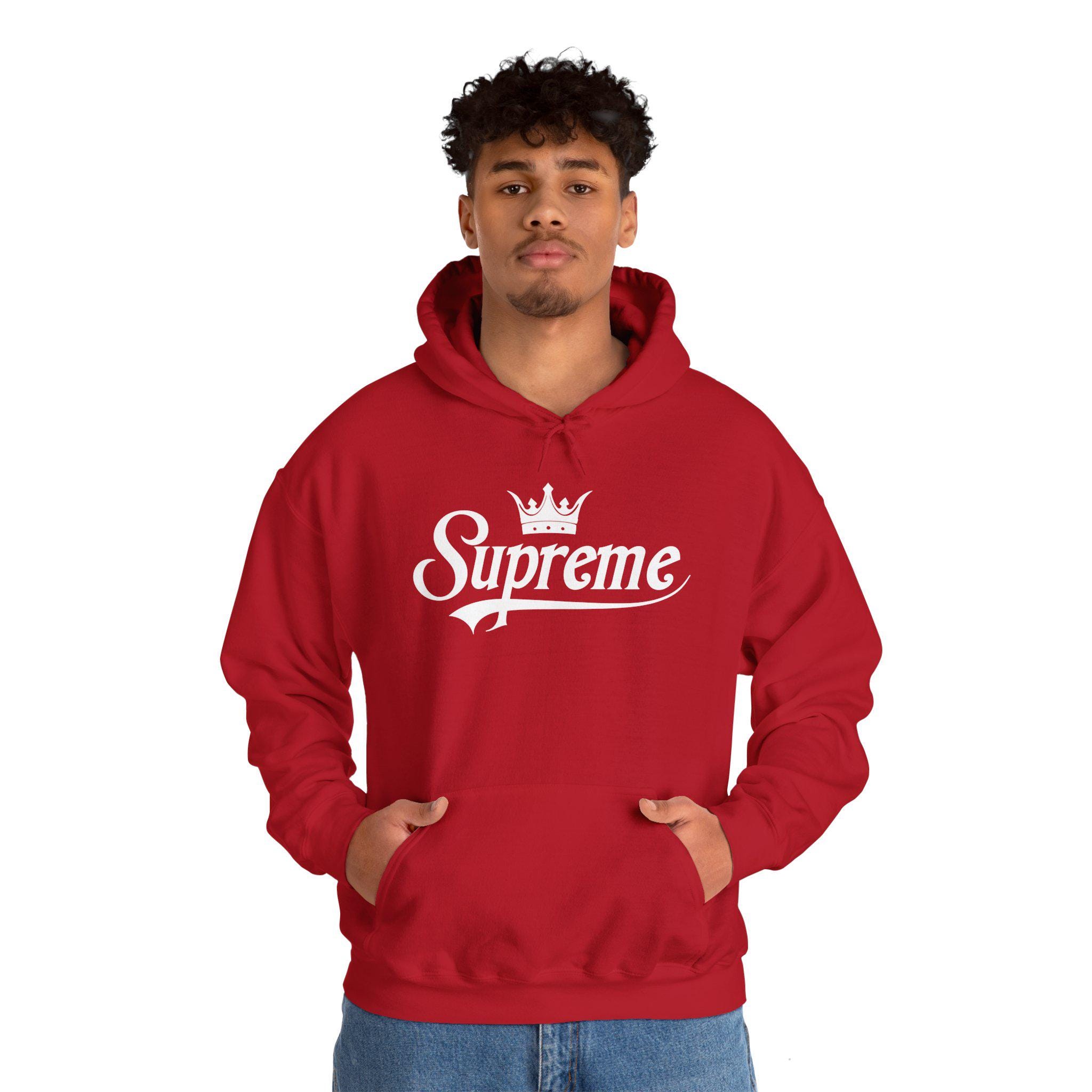 Supreme Crown Hoodie - Minimal Hip Hop Urban Style, Adult Unisex 