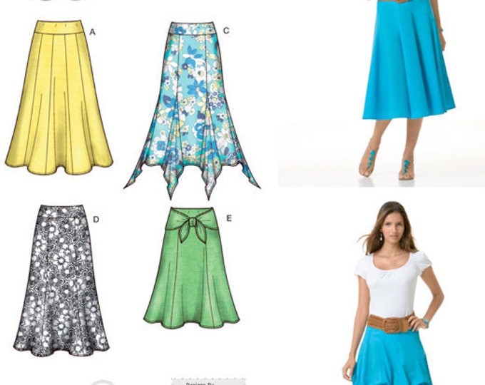 PLUS SIZE SKIRT Sewing Pattern Gypsy Fishtail Skirts 2 - Etsy
