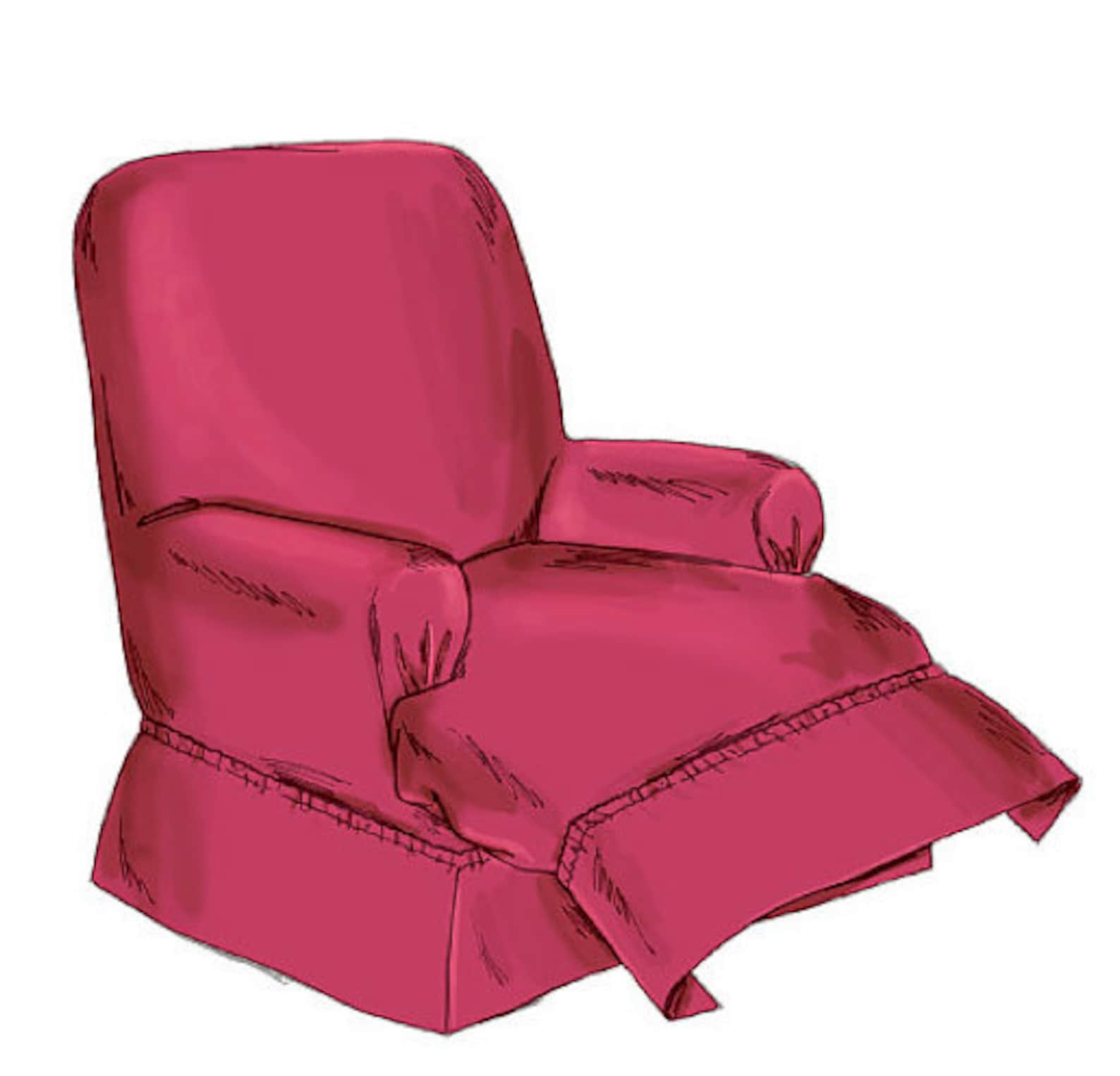 RECLINER Slipcover Sewing Pattern Recliner Wingback Etsy