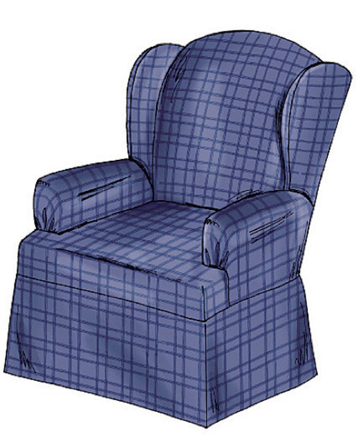 RECLINER Slipcover Sewing Pattern Recliner Wingback | Etsy